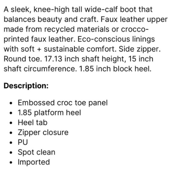 Franco Sarto Black Keaton Wide Calf High Shaft Boot 9 - Picture 8 of 12